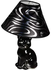 Лампа настольная Черная кошечка (33 см) (107294)