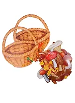 Корзинка с грибами Оформительский и Дидактический набор (64 карт.) (КартвКорз) Цветкова (упаковка)