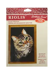 Набор для вышивания крестом Риолис Кошечка (766) (182098) (21х30см) (упаковка)