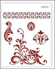 Трафарет пластиковый многоразовый Ренессанс (20х25) (Л028)