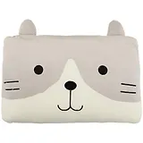 Подушка квадратная Котик серый (текстиль) (45х30)