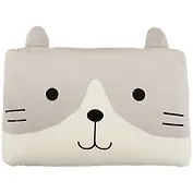 Подушка квадратная Котик серый (текстиль) (45х30)