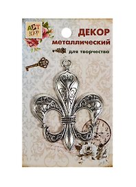 Декор металл Королевский знак (807392) (Арт Узор) (упаковка)