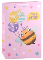 Пакет А3 46*33*10 "Happy bee" дет., бум.мат.ламинат 