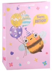 Пакет А3 46*33*10 "Happy bee" дет., бум.мат.ламинат 