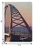 Записная книжка А6 32л кл. "Новосибирск. Бугринский мост", тонир. внутр. блок, сшивка - 1