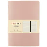 Ежедневник недат. А5 136л "SOFT TOUCH" розовое золото, интегр.обл., иск.кожа, тонир.блок, скругл.углы, цв.торец, ляссе
