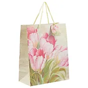 Подарочный пакет «Цветы на холсте», А4