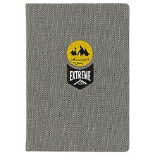 Ежедневник недатированный «Extreme» А5, серый, 96 листов, экокожа, InFolio
