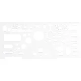 Линейка офицерская, гибкая, прозрачная