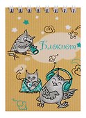 Блокнот А7 40 листов "Совы" - 0