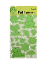 Стикеры фетровые однослойные и двухслойные на подложке в пакете с подвесом, лягушки (11-21984-B8)