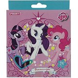 Фломастеры 24цв "My little pony" вент.колпачок, к/к, Proff