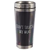 Термостакан Don’t touch my mug (черный) (пластик) (400мл)
