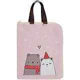 Папка для тетрадей А4 "Bear" 34*27, молния, ассорти