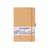 Скетчбук 13*21 80л "Sketchmarker"  капучино, 140г/м2, слоновая кость, тв.обл.