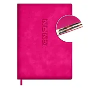 Ежедневник дат. 2026г. А6+ 176л "Тиволи глосс" малиновый, кожзам, тв.переплет, блинт.тиснение, офсет, справ.мат-лы, вырубка, закругл.углы, 2 ляссе, инд.уп