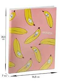 Тетрадь общая «Banana», 60 листов в линейку, А5, в ассортименте