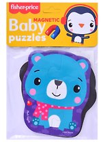 Мягкие магнитные Baby puzzle Fisher-Price "Мишка и пингвин" 2 картинки 7 эл.
