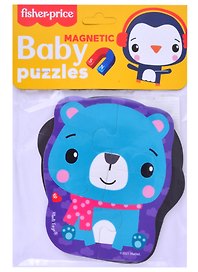 Мягкие магнитные Baby puzzle Fisher-Price "Мишка и пингвин" 2 картинки 7 эл.