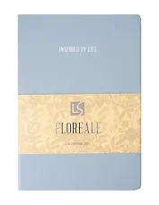 Ежедневник дат. 2026г. А5 176л "FLOREALE. Smoky Sky" 7Б, иск.кожа, тв.переплет, тонир.блок, тисн.фольгой, запечат.торец, ляссе, инд.уп