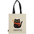 Сумка-шоппер Котик Harrycat бежевая, текстиль 40см.*32см. - 0