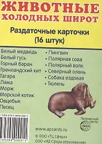 Дем. картинки СУПЕР Животные холодных широт.16 раздаточных карточек с текстом (63х87 мм)