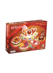 Подарочный набор Масса д/лепки легк. Пирожные (24416) (OE-C/TC) (6шт.х20гр.+витражная краска/5шт.х12,5мл+4 бумаж. формочки+стек) (5+) (коробка)
