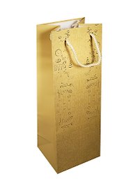Пакет подарочный бумажный бутылочный 36*12*10 Bpremium, ламинат, универ. тематика, ассорти, B, МегаМАГ