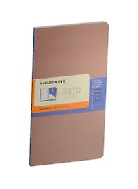 Записная книжка А6+ 56л лин. "Chapter" Slim розовая, Moleskine