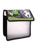 Папка для тетрадей А5 Футбол липучка, Оникс