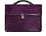 Портфель деловой "Колпино" 260*350, Анаконда фиолет. лак, 2 отделения, мет.замок, Канцбург - 1