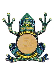 ГС Магнит Чита Денежный оберег вид 1 (дерево с зеркальной деталью) (7,5 см)