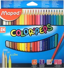 Карандаши цветные «Color'Peps», Maped, 24 цвета