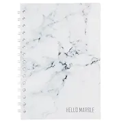 Тетрадь в клетку Hai Bin, "Серый мрамор", 80 листов