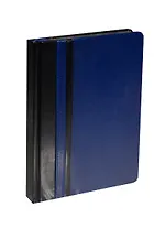 Ежедневник недат. А5 160л "Сариф" темно-синий/"Пристин" черный, кожзам, обл.поролон, офсет, ляссе, цветной обрез, Escalada