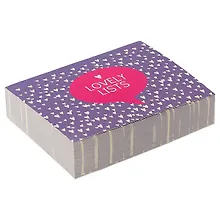 Блок для записей «Lovely lists», 80х105 мм, 190 листов