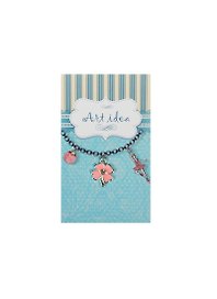 Кулоны в асс. 1 Подвеска Цветочек PINK со стразом (QA 3824) (14021166) (упаковка)