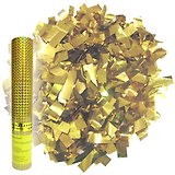 Пневмохлопушка в пластиковой тубе Золотое конфетти (30 см) (8230gold) (Поиск)