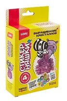 Выращивание кристаллов Стикерняшки "Мороженое для друзей", фиолетовый кристалл