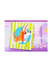 Альбом для рисования BG, "Забавный корги", А5, 16 листов, на скрепке, в ассортименте