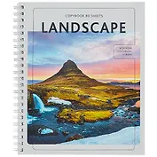 Тетрадь в клетку Listoff, Landscape, 80 листов, в ассортименте
