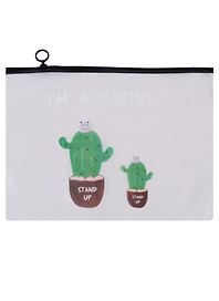 Папка на молнии A4 «I'm a cactus», в ассортименте