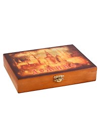 Игра Домино в деревянной шкатулке Кремль (19,5х13х3,7) (123-082)