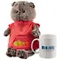 Игрушка мягкая Budi Basa, Басик в красном флисовом жилете (В1) Ks25-068 - 2