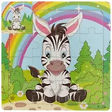 Развивающие рамки Зебра, 15*15см, дерево