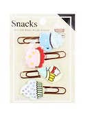 Набор Скрепки-закладки Snacks (4 шт) - 0