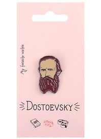 Значок My favorite writer Достоевский (металл) (12-08599-942)