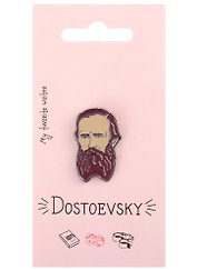 Значок My favorite writer Достоевский (металл) (12-08599-942)