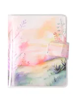 Записная книжка А7 80л лин. "Natural Watercolor" в ПВХ-обложке, тонир.внутр.блок